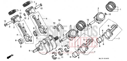 VILEBREQUIN/PISTON ST1100W de 1998